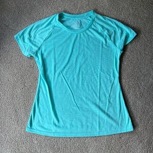 Athletic Works Aqua Blue T-Shirt Size S